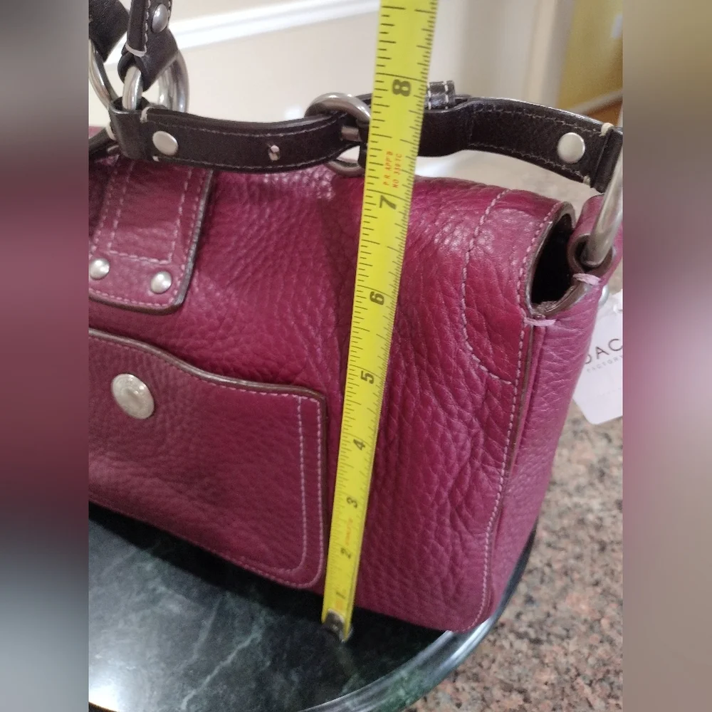 NWT Coach Chelsea Pebbled Leather Medium Shoulder Bag Purse Silver Hardw… - Picture 14 of 17